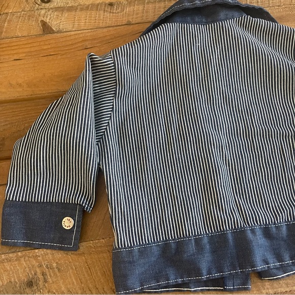 Vintage RARE Healthtex Railroad Pinstripe Toddler Jacket! Like NEW! - Picture 6 of 8
